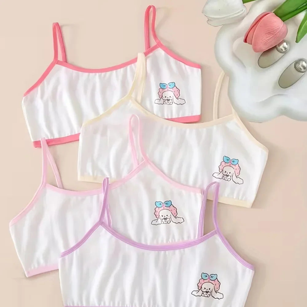 Pack Of 3 Teenage Girls Cotton Training Bra – Non Padded, Steel-Free Bra, Everyday Comfort